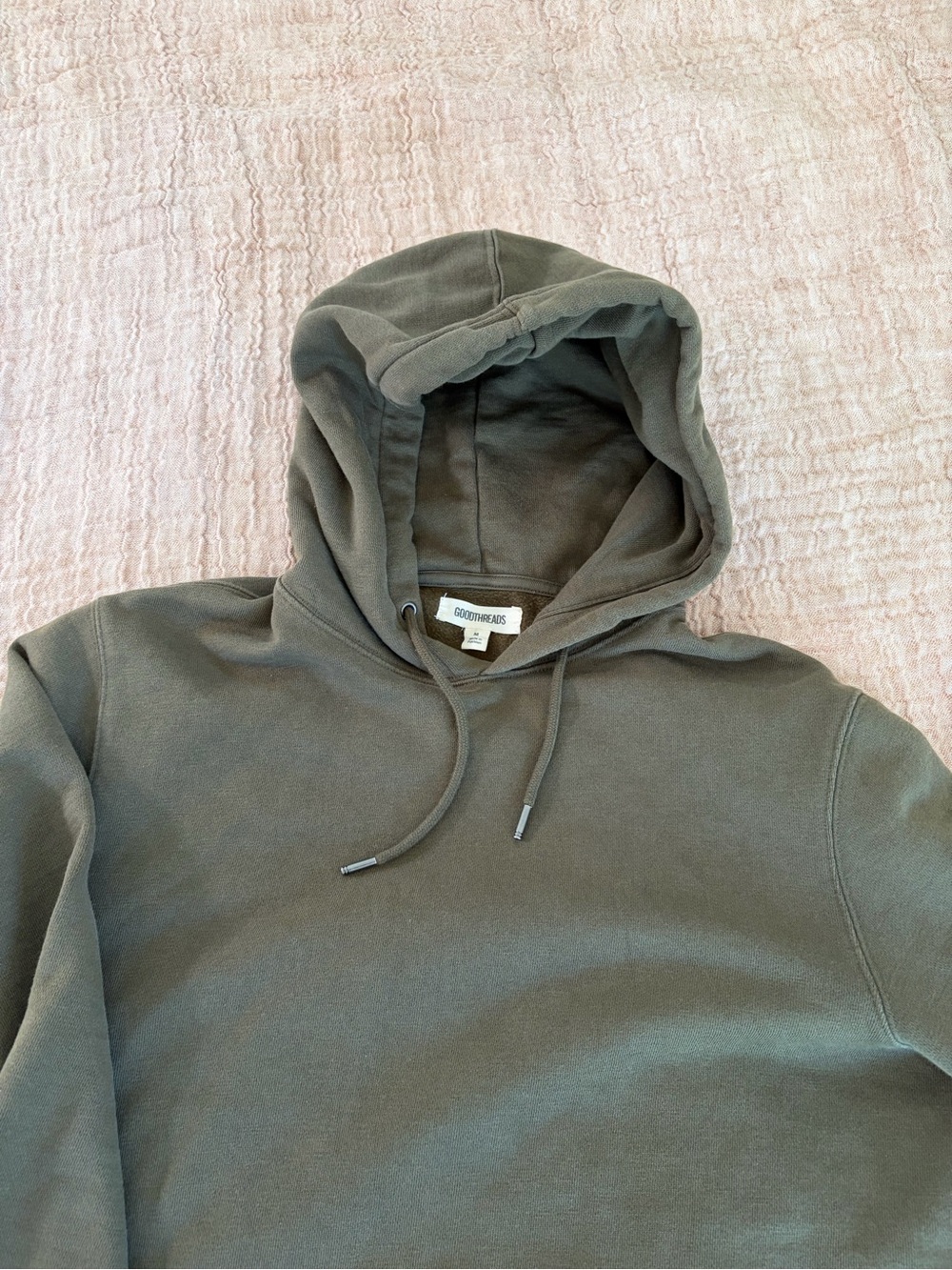 Goodthreads Olive Pullover Hoodie with Drawstring Hood